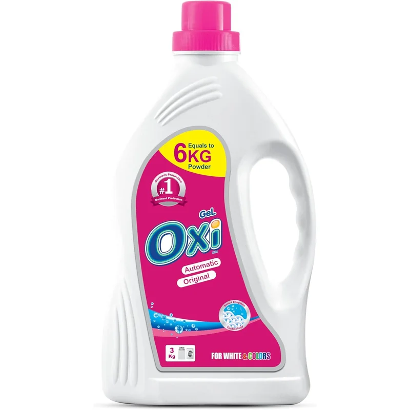 جل منظف أوتوماتيك من Oxi للملابس البيضاء والملونة