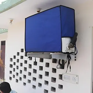 غطاء مكيف هواء خارجي مقاوم للماء أزرق