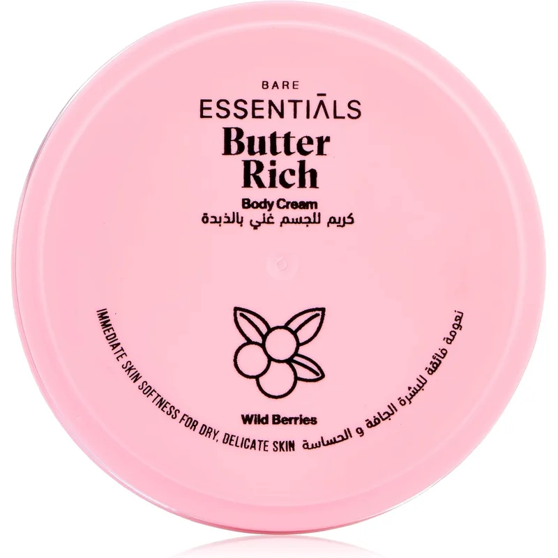 كريم الجسم الغني بالزبدة من Essentials - توت بري 125 مل