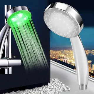 دش يدوي بإضاءة LED يعمل بتدفق الماء