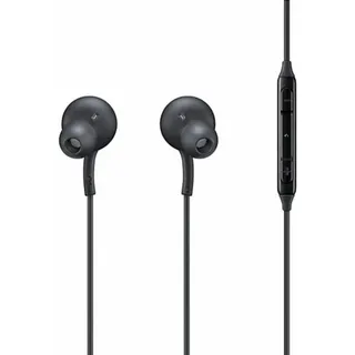 سماعات أذن Type-C سوداء مع عزل للضوضاء