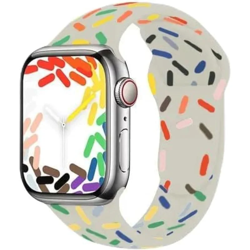 سوار سيليكون ملون بديل لساعة Apple Watch Ultra