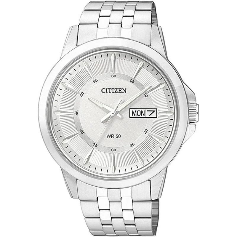 ساعة كوارتز أنالوج بسوار ستانلس ستيل للرجال من Citizen