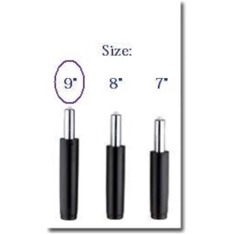 BiMi Black 9" Straight Gas Lift for an Office Chair