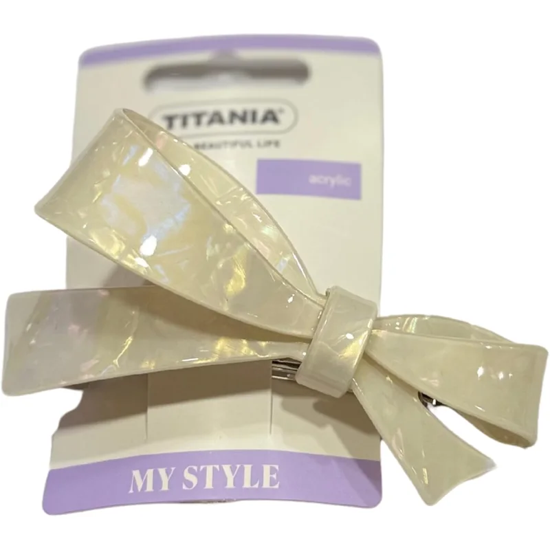 مشبك شعر أكريليك على شكل فيونكة من Titania