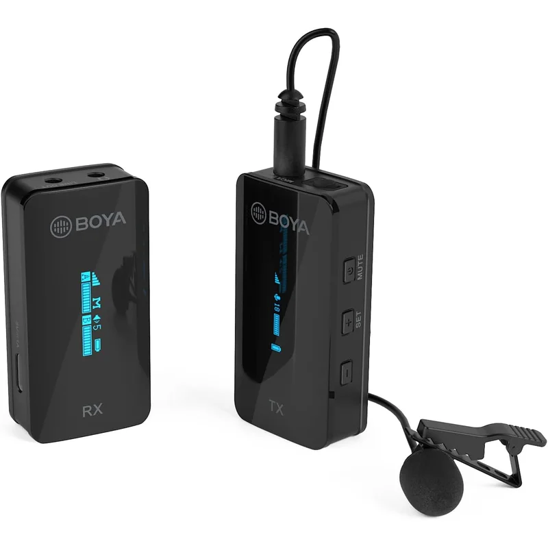مايك لافالير لاسلكي BOYA XM6 S1 بتردد 2.4 جيجاهرتز USB