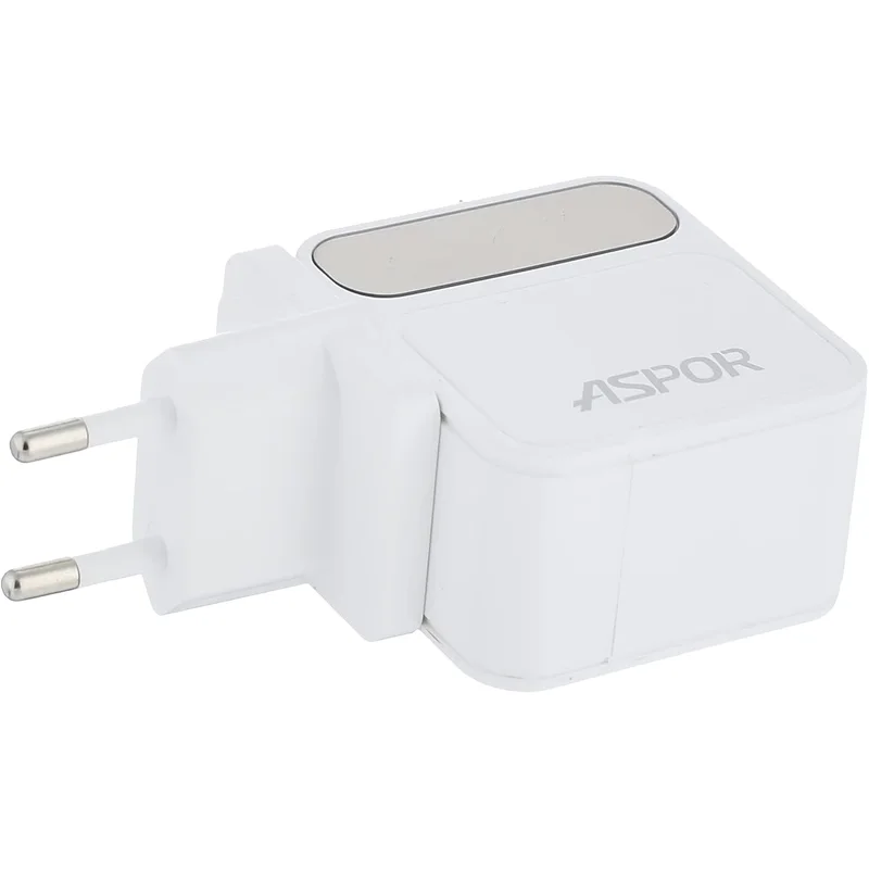 شاحن سريع من Aspor مع كابل Type-C إلى Lightning - أبيض