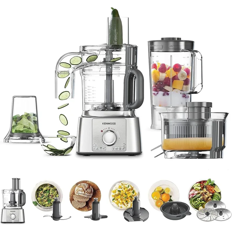 محضرة طعام Kenwood Multipro Express بسعة 3 لتر وملحقات متعددة