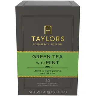 شاي أخضر بالنعناع من Taylors of Harrogate - 20 كيس