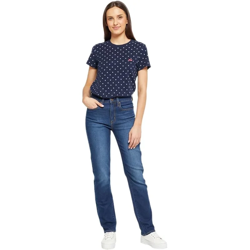 جينز نسائي عالي الخصر بقصة مستقيمة من Levi's