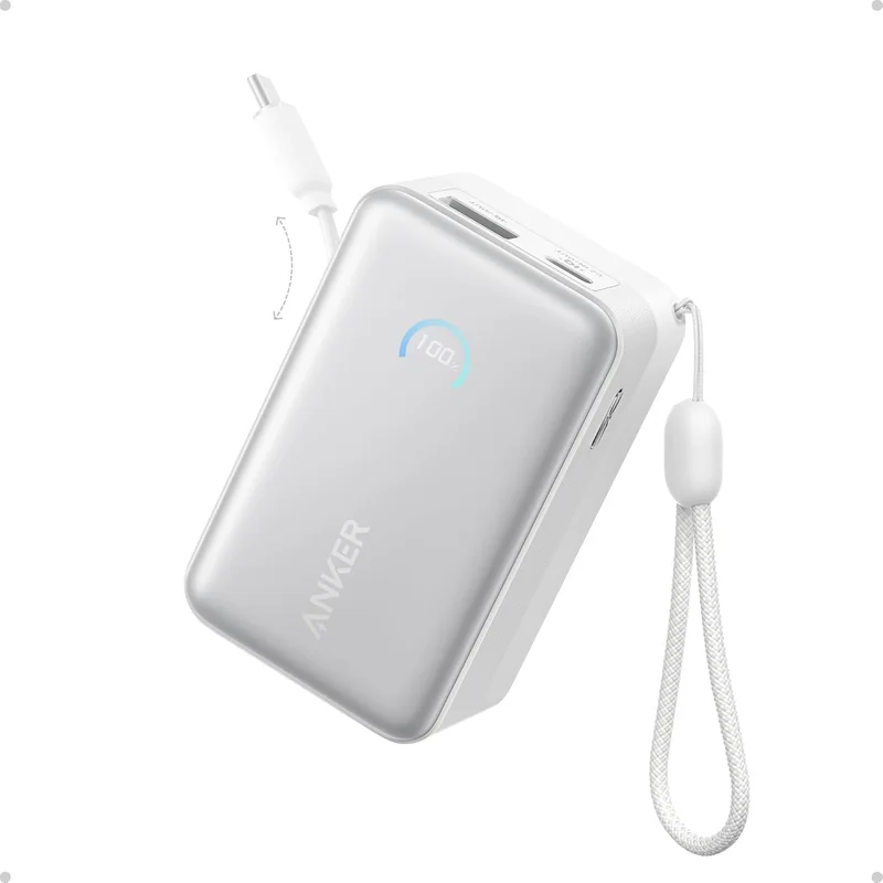 باور بانك أنكر نانو 10000 ملي أمبير مع كابل USB-C