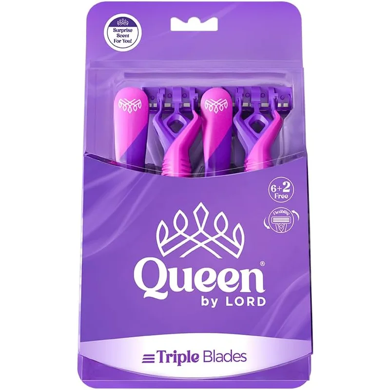 شفرات حلاقة للاستعمال مرة واحدة من Queen By Lord