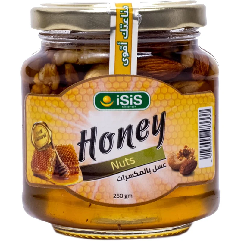 عسل نقي مع مكسرات من آيزيس 250 جم