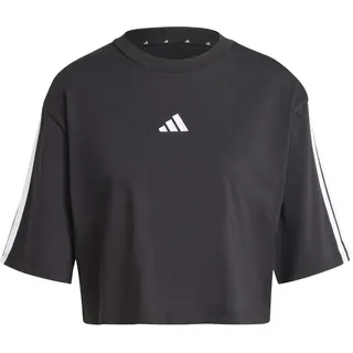 تي شيرت قطني فضفاض 3-Stripes من adidas للنساء