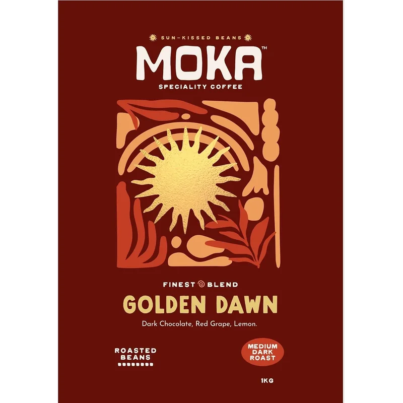 قهوة إسبريسو محمصة حبوب Fika Golden Dawn - 1 كجم