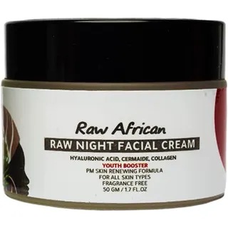 كريم الوجه الليلي من Raw African مرطب غني بالسيراميدز
