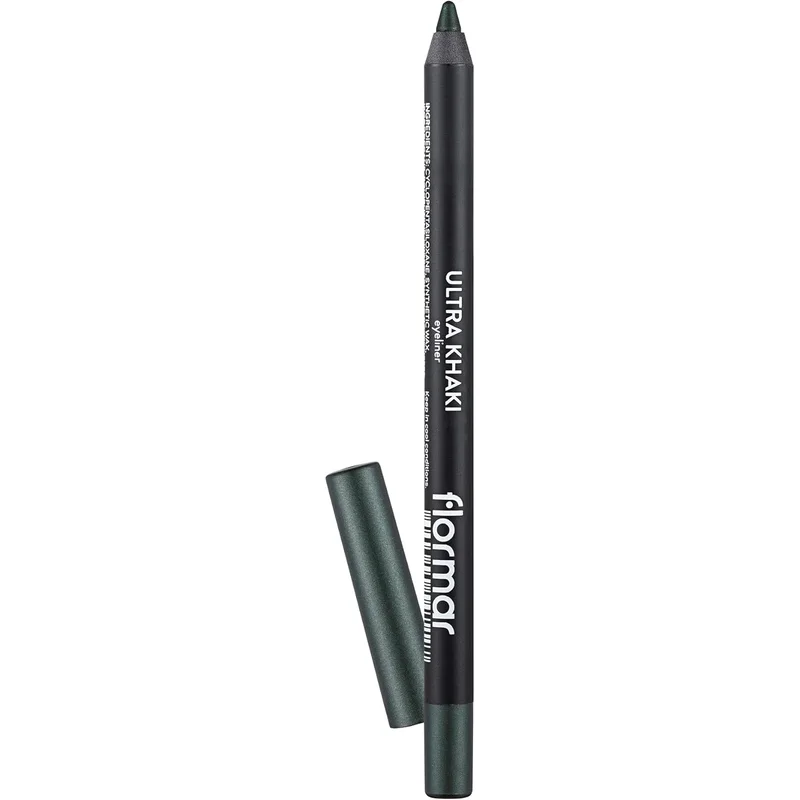آي لاينر Flormar Ultra بلون الكاكي بخط دقيق وثبات يدوم