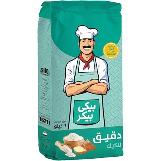 دقيق كيك جاهز من بيكي بيكر - 1 كيلوجرام
