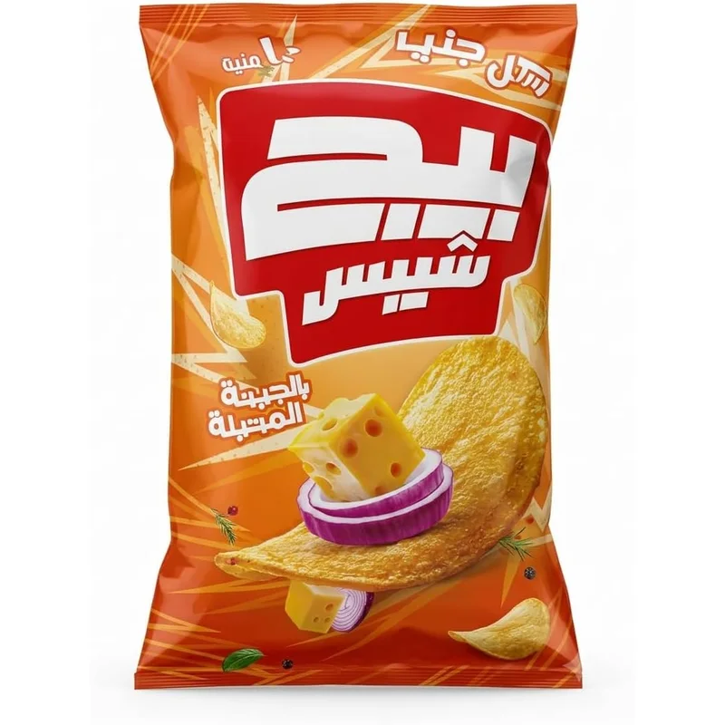 شيبسي بيج شيبس بنكهة الجبنة المتبلة - 63-73 جم