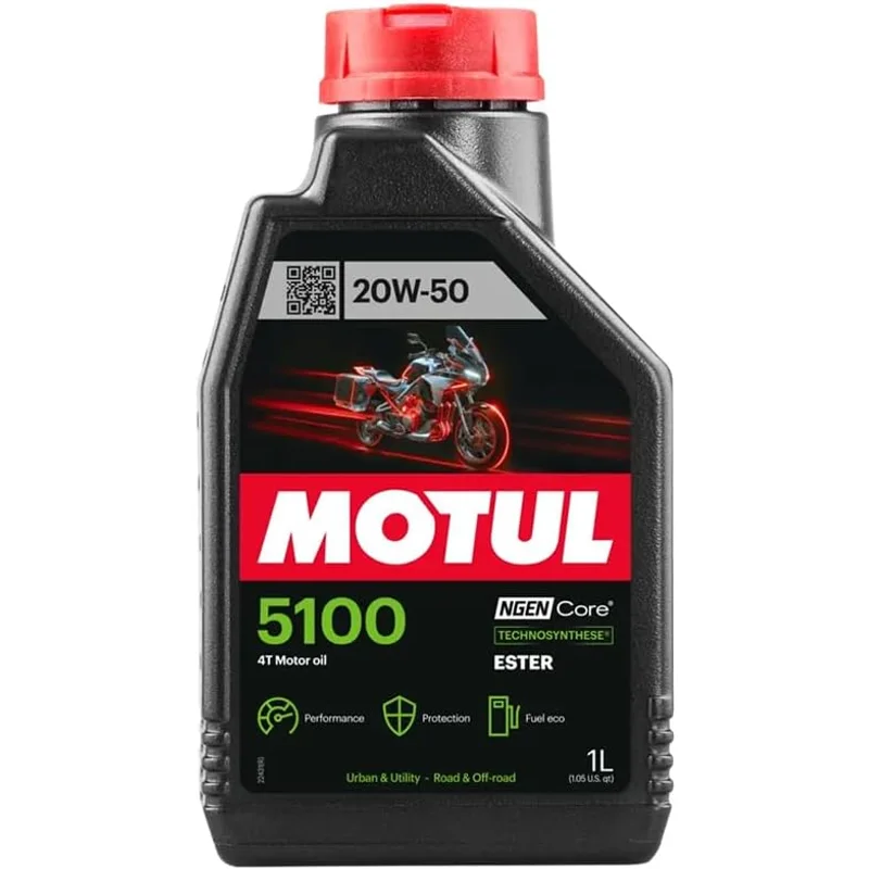 زيت موتور 5100 20W50 4T من موتول، 1 لتر