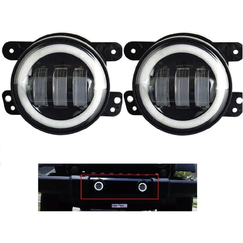 مصابيح ضباب LED للسيارة 4 إنش