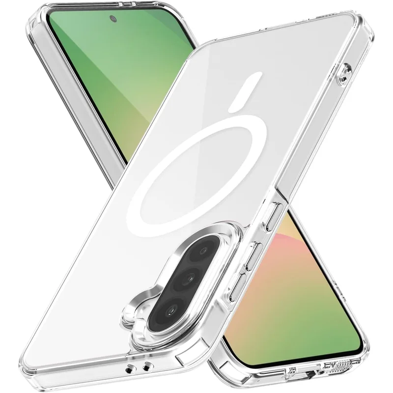 جراب مغناطيسي شفاف لهاتف Samsung Galaxy A56 و A36