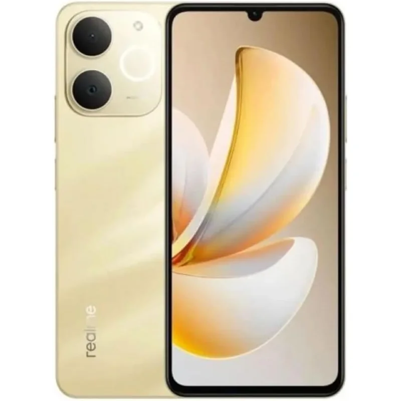 ريلمي نوت 70 ذاكرة رام 4GB وذاكرة تخزين 128GB وبطارية 6300mAH، لون ذهبي