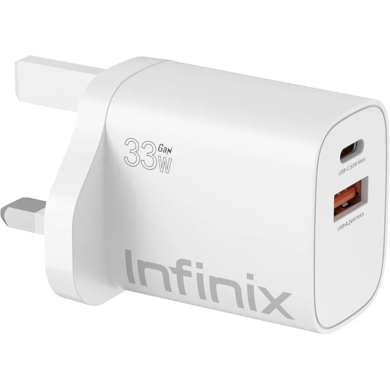 شاحن سريع Infinix XC33EU + XDC53 بقوة 33 واط