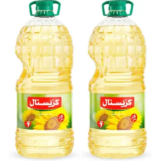 زيت دوار الشمس كريستال عبوة 5 لتر - قطعتان