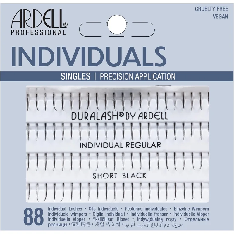 رموش فردية من Ardell Duralash - قصيرة سوداء