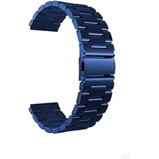 سوار ستانلس ستيل أزرق لساعة Samsung Gear S3