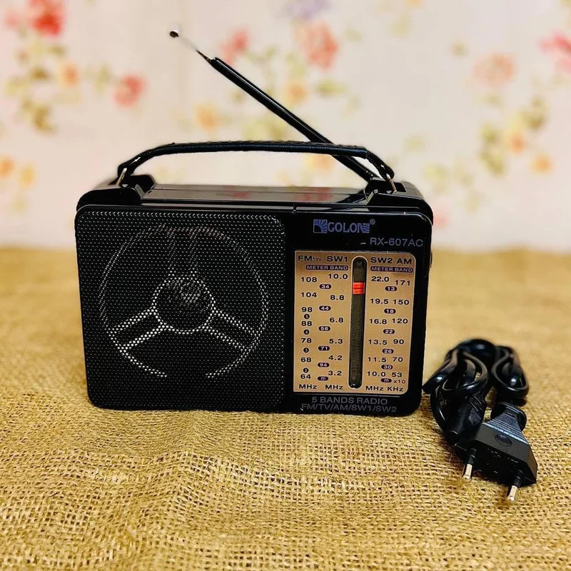 راديو محمول RX-606 بخمسة نطاقات AM/FM/TV/SW