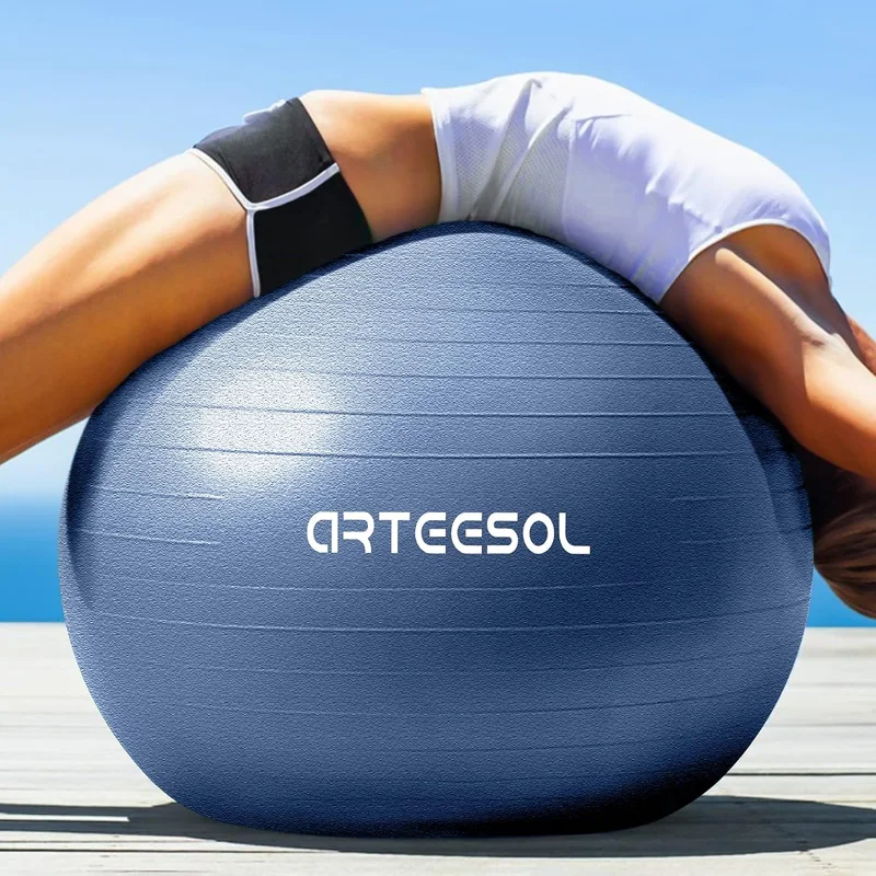 كرة يوجا مطاطية مضادة للانفجار مع مضخة من Arteesol