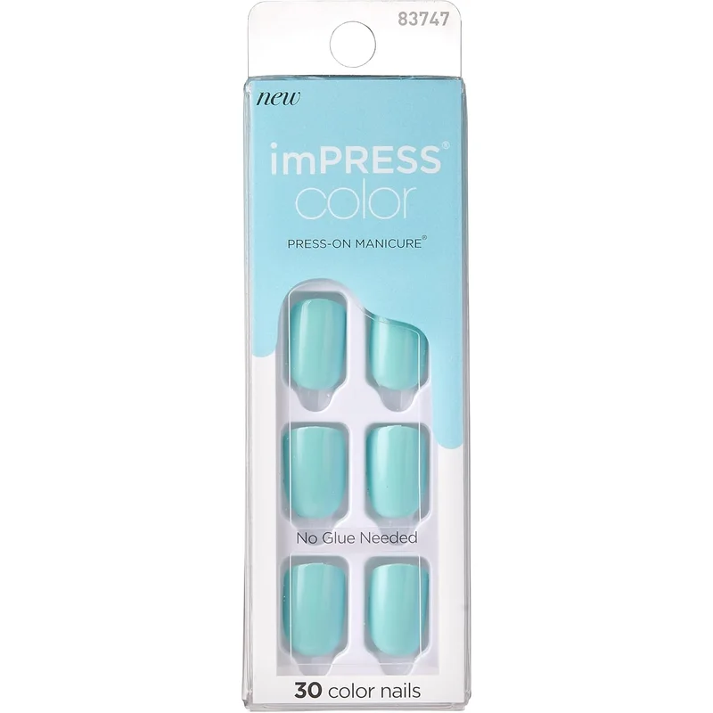 مجموعة أظافر لاصقة من imPRESS بلون مينت تو بي