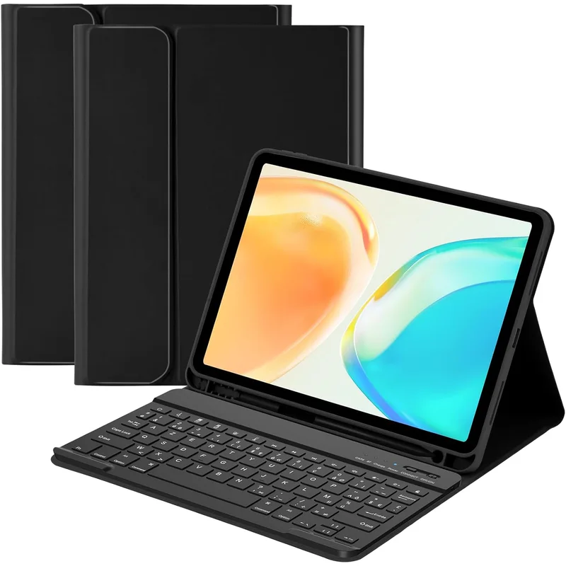 كيبورد بلوتوث مع جراب حماية لـ iPad Air 11 بوصة