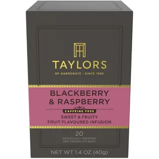 شاي بنكهة التوت الأسود والتوت من Taylors of Harrogate