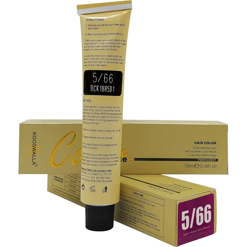Hair Color- Violet 5/66 Light Intense Violet Brown 100 ml