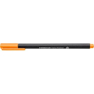 أقلام فينلاينر من Staedtler Triplus بلون برتقالي فاتح - 10 قطع