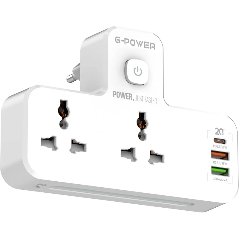 وصلة كهرباء مع لمبة ليلية من G-Power