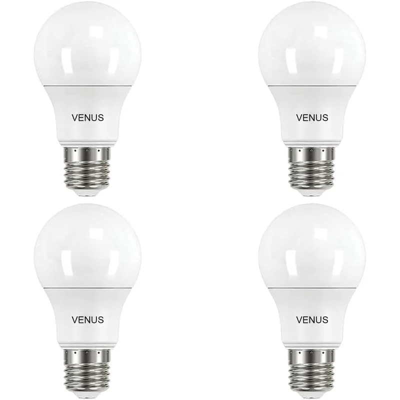 لمبة LED فينوس 19 واط 1900 لومن أصفر عبوة 4 قطع E27