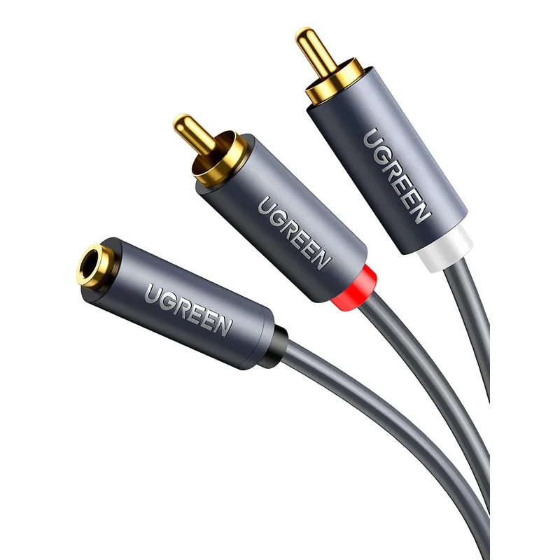كابل صوت UGREEN من 3.5mm إلى RCA بطول 1 متر