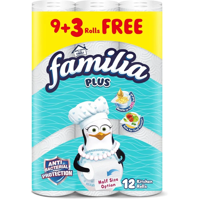 مناشف مطبخ من Familia عدد 12 لفة