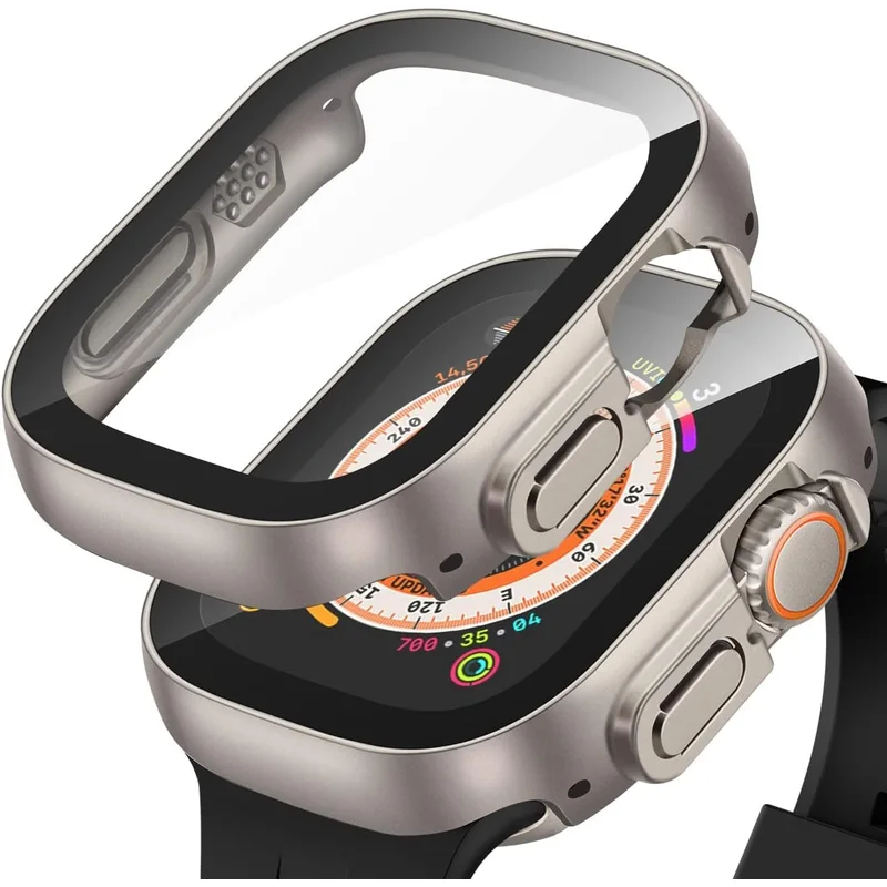 علبة حماية لساعة iWatch Ultra 49 مم مع حامي شاشة