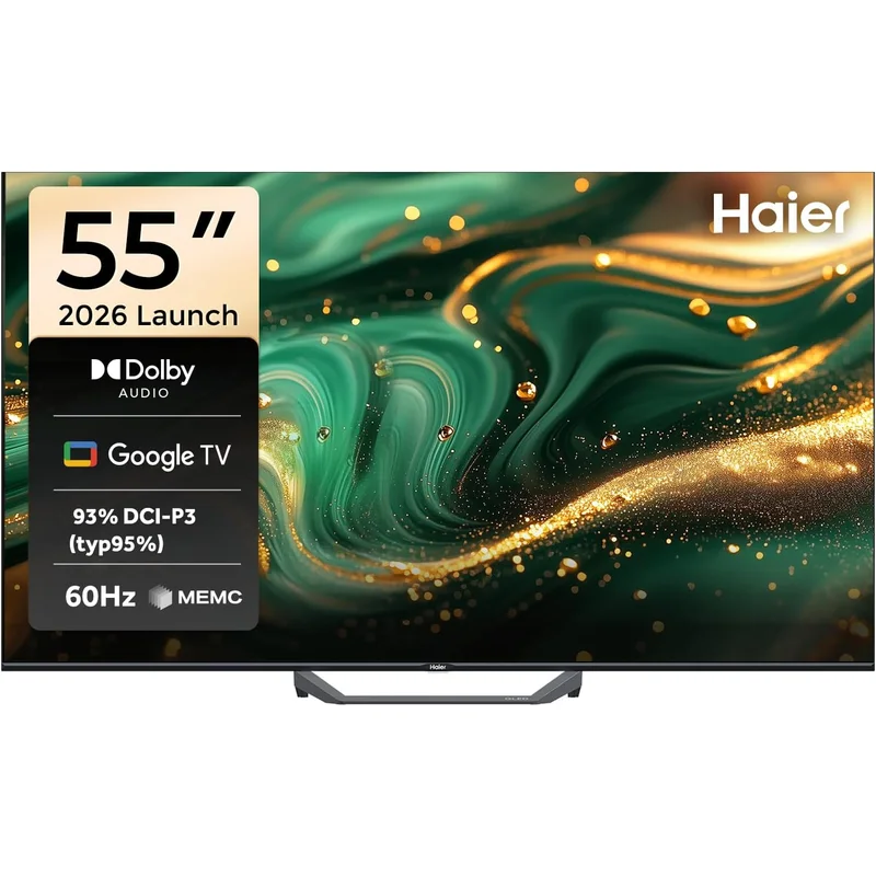 تلفزيون هاير 55 بوصة 4K كيو إل إي دي موديل H55S80F