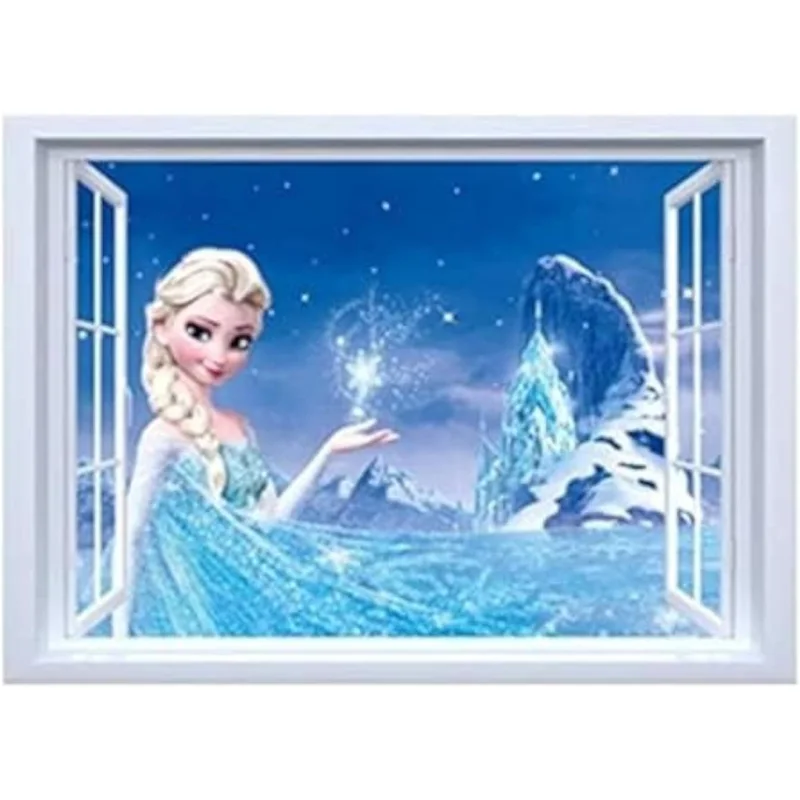 ملصق حائط ثلاثي الأبعاد لشخصية Frozen Elsa من Al Adham