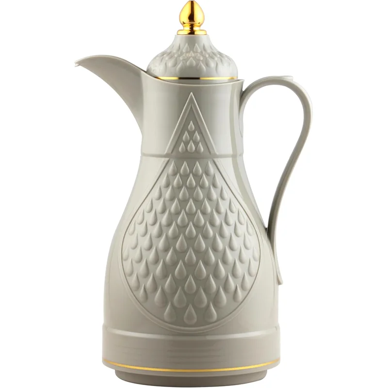 ترمس بلاستيك من Home Store بسعة 1 لتر بلون رمادي