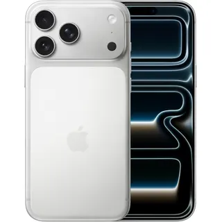 ابل آيفون 17 برو ماكس (256 جيجابايت) فضي مع Face ID وضمان رسمي سنتين