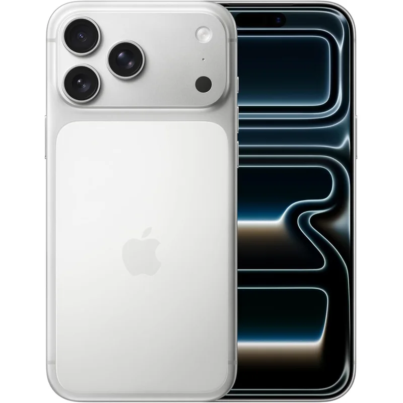 ابل آيفون 17 برو ماكس (256 جيجابايت) فضي مع Face ID وضمان رسمي سنتين