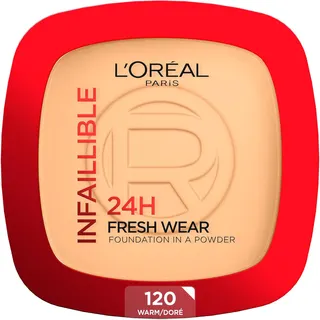 كريم أساس بودرة من L'Oreal Paris بتغطية كاملة مطفية ومقاوم للماء