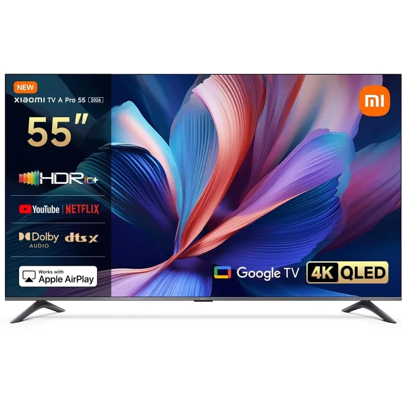 تلفزيون ذكي من Xiaomi مقاس 55 بوصة بدقة 4K وتقنية QLED